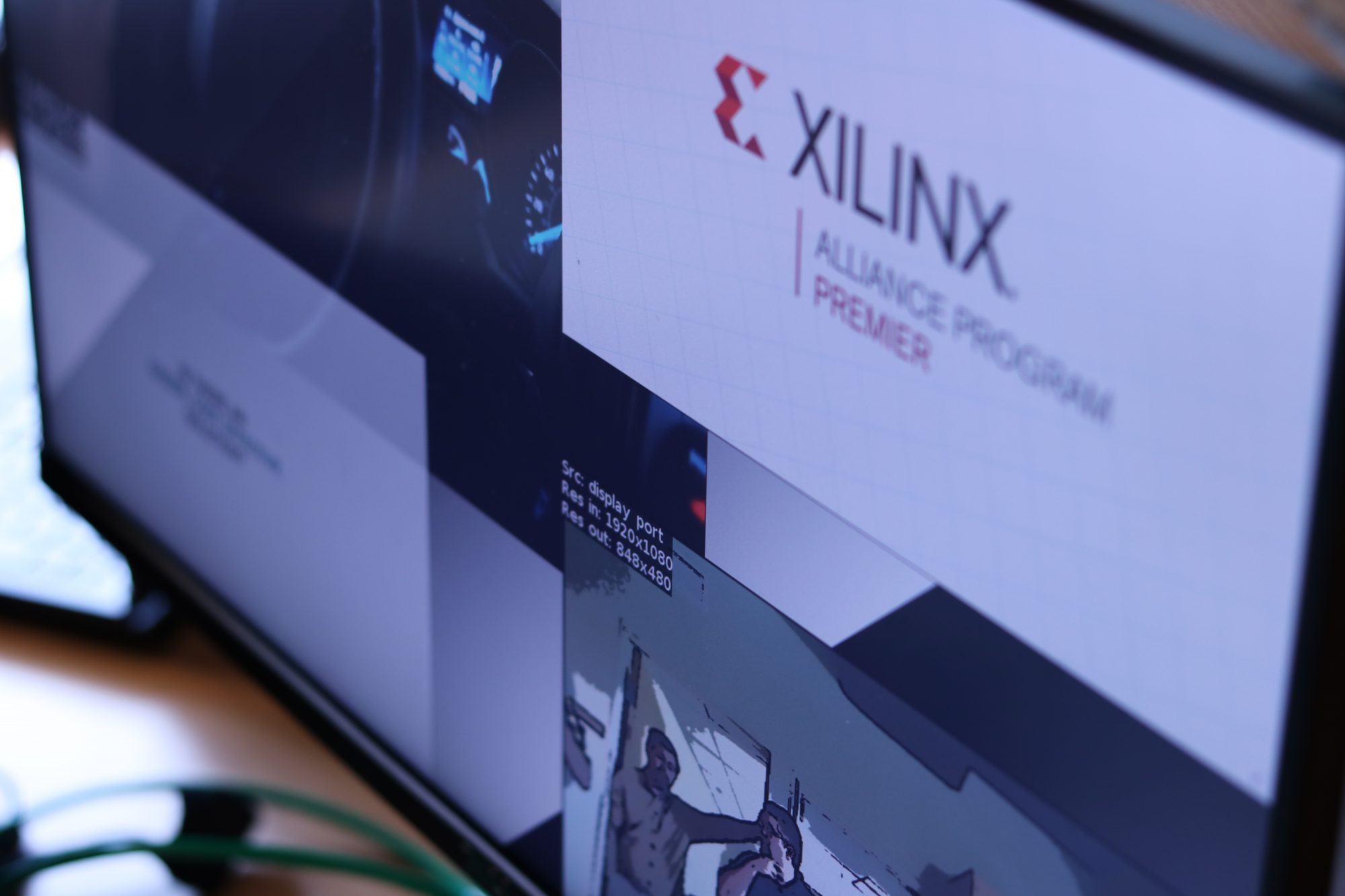 The Xilinx Zynq UltraScale+ MPSoC enables this multi-stream video demonstration.